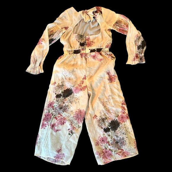 Isobella & Chloe Floral Boho Romantic Rayon Romper 12 - Picture 11 of 11